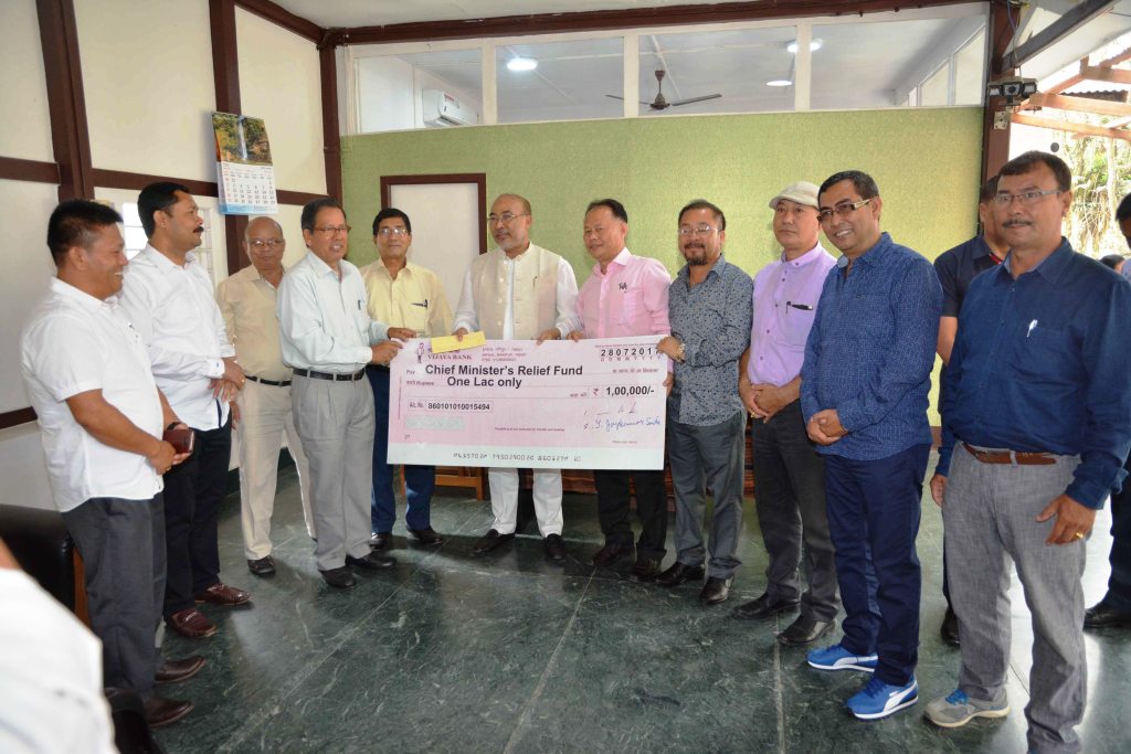 DONATION TO CHIEF MINISTER’S RELIEF FUND